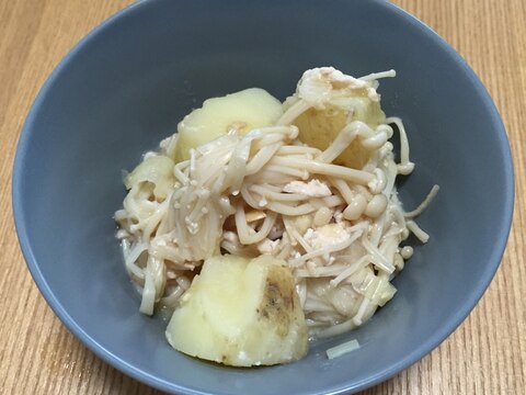 じゃがいもえのきの味噌風味ひき肉炒め煮